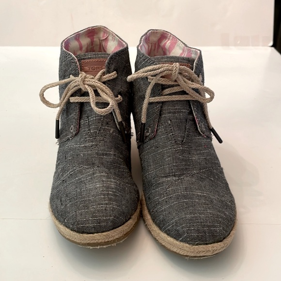 Toms Womens Sienna Wedge Espadrilles. Sz 7.5 - Picture 2 of 6